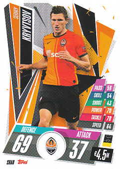 Serhiy Kryvtsov Shakhtar Donetsk 2020/21 Topps Match Attax CL #SHA08